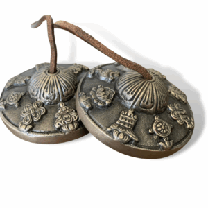 eight auspicious symbols meditation cymbals brass