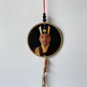 Hanger Karmapa Print Wood Hanger with Karmapa Mantra back