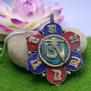 Flower Shaped Compassion Mantra Pendant