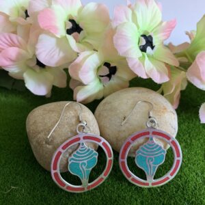 conch shell cutout earrings