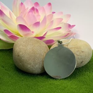 buddha pendant with howlite colour set in white metal