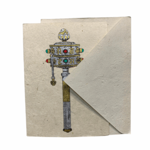 prayer wheel greeting card